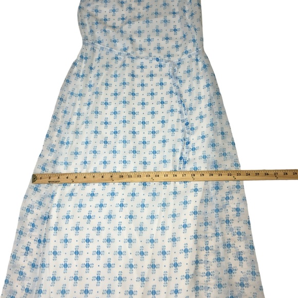 NWT Old Navy Geometric Print White Blue Long Maxi Dress - Women’s XS - Picture 5 of 14